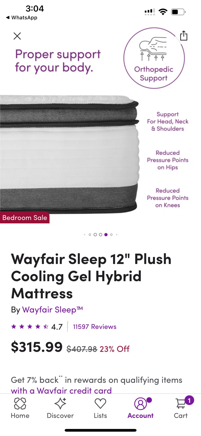 (Moving Sale!) 12" Plush Cooling Gel Memory Foam Mattress - photo 5