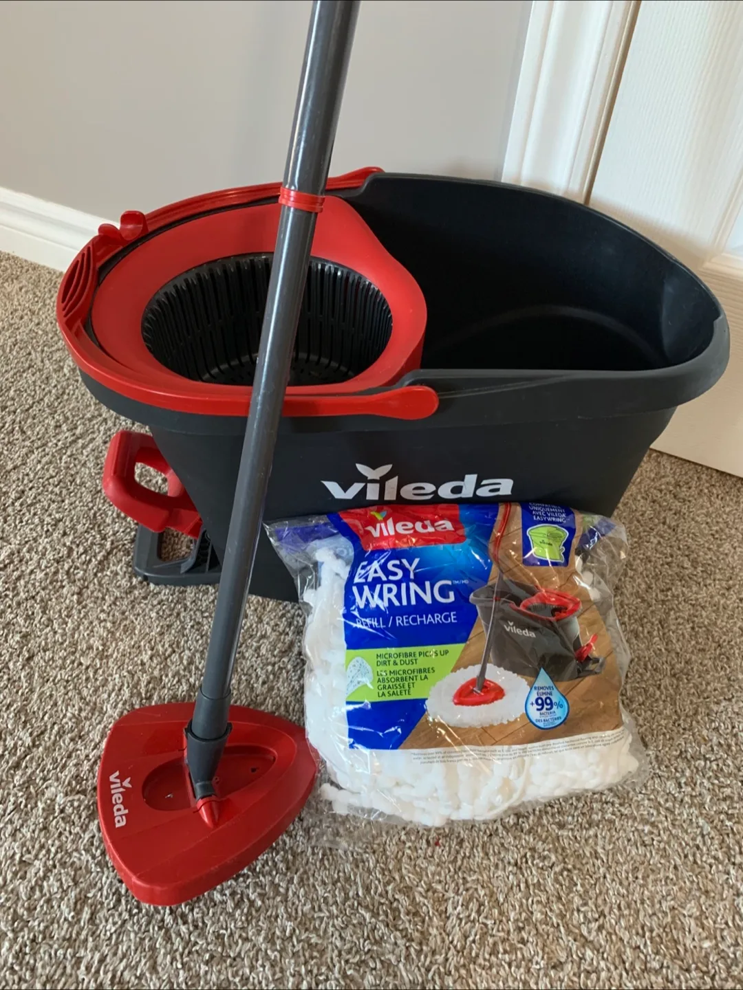 Vileda Easy Wring Spin Mop and Bucket Set thumbnail