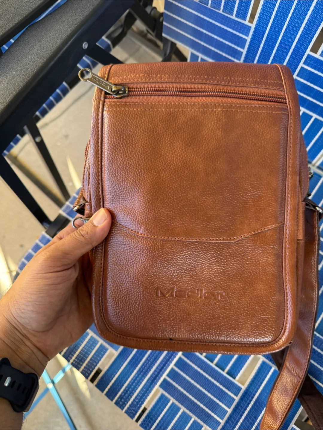 Brown Leather Crossbody Bag thumbnail