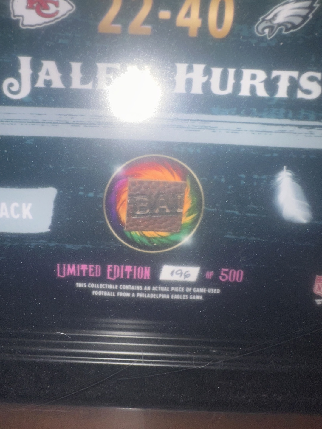 Jalen Hurts Super Bowl LVII Champions Framed Collectible - photo 2