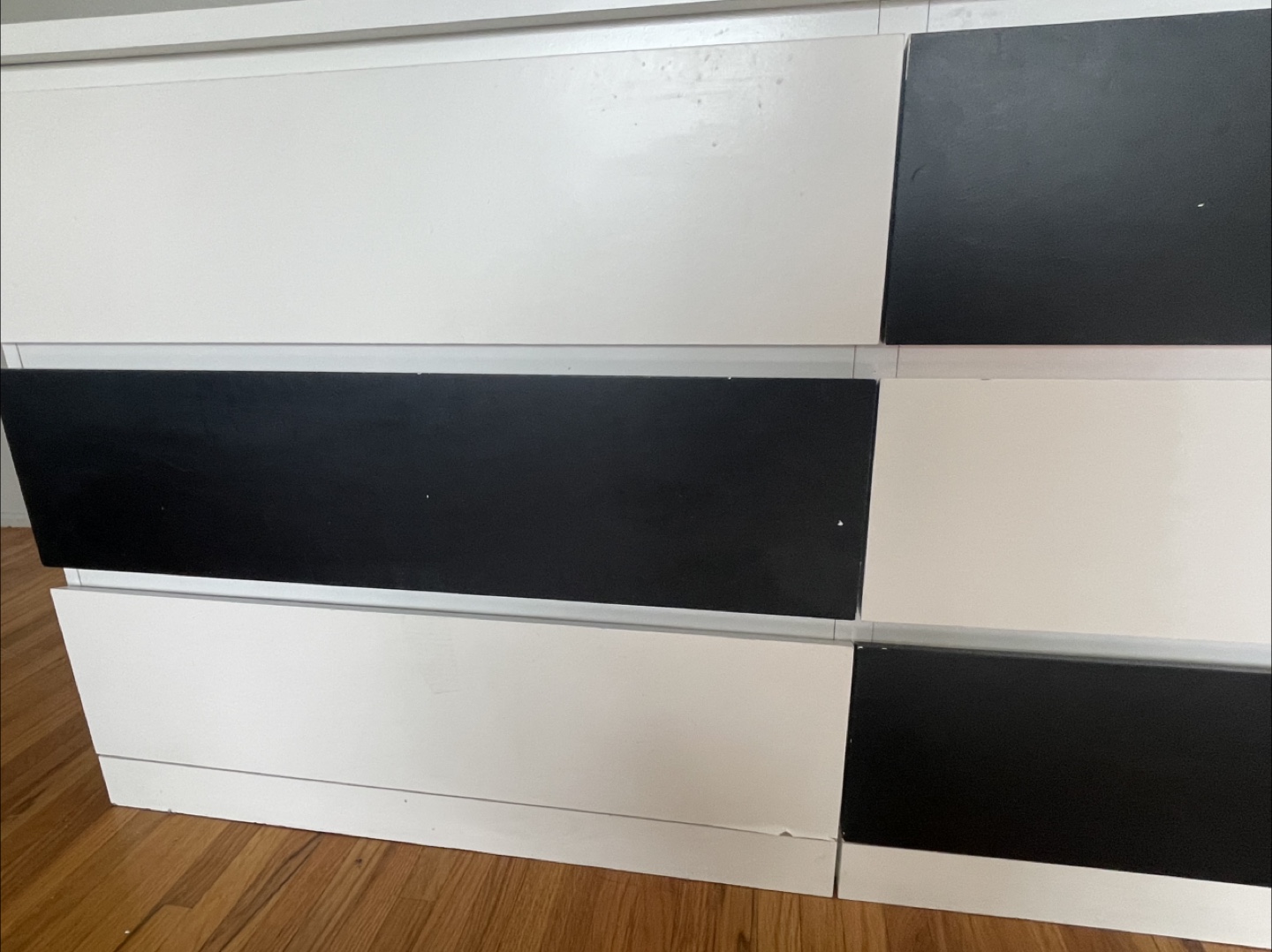 IKEA HEMNES 6-drawer dresser, white and black - photo 4