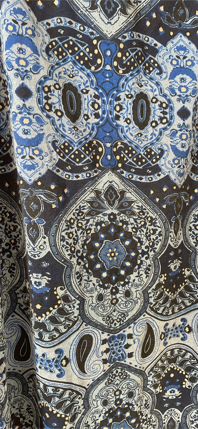 Women's Blue and Black long Skirt, Size M - photo 2