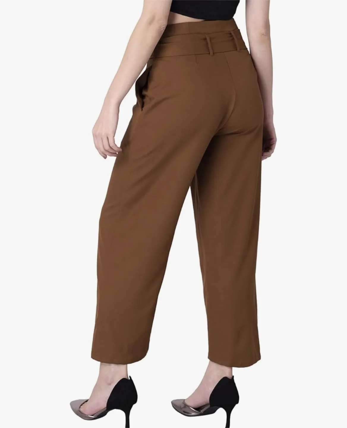 Brown Culottes with Tie Waist thumbnail