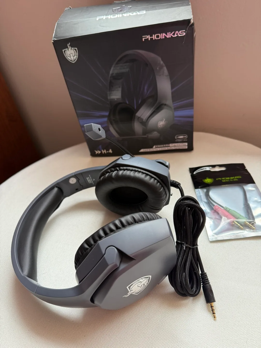 PHOINIKAS Gaming Headset - Wired for PC, PS4, PS5, Xbox image indicator(8)