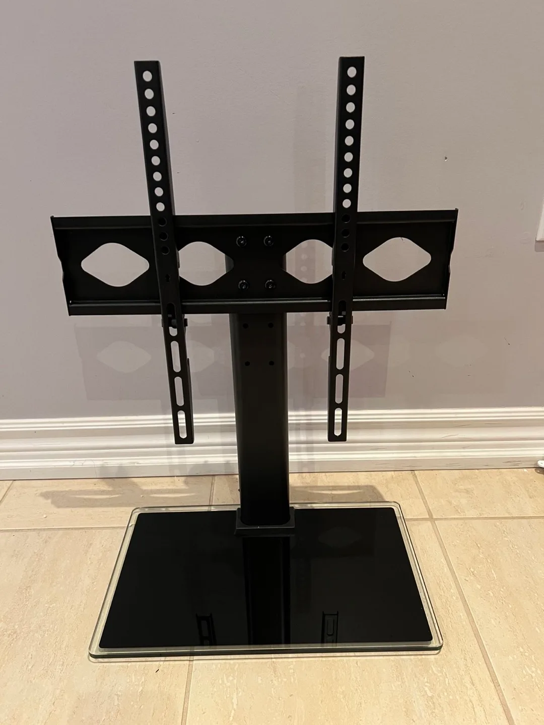 TV Stand with Tempered Glass Base thumbnail