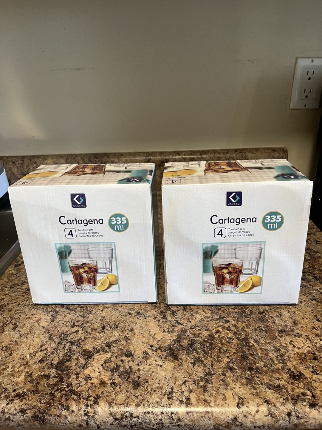 2x sets of 4  Cartagena 335ml Glasses - photo 2