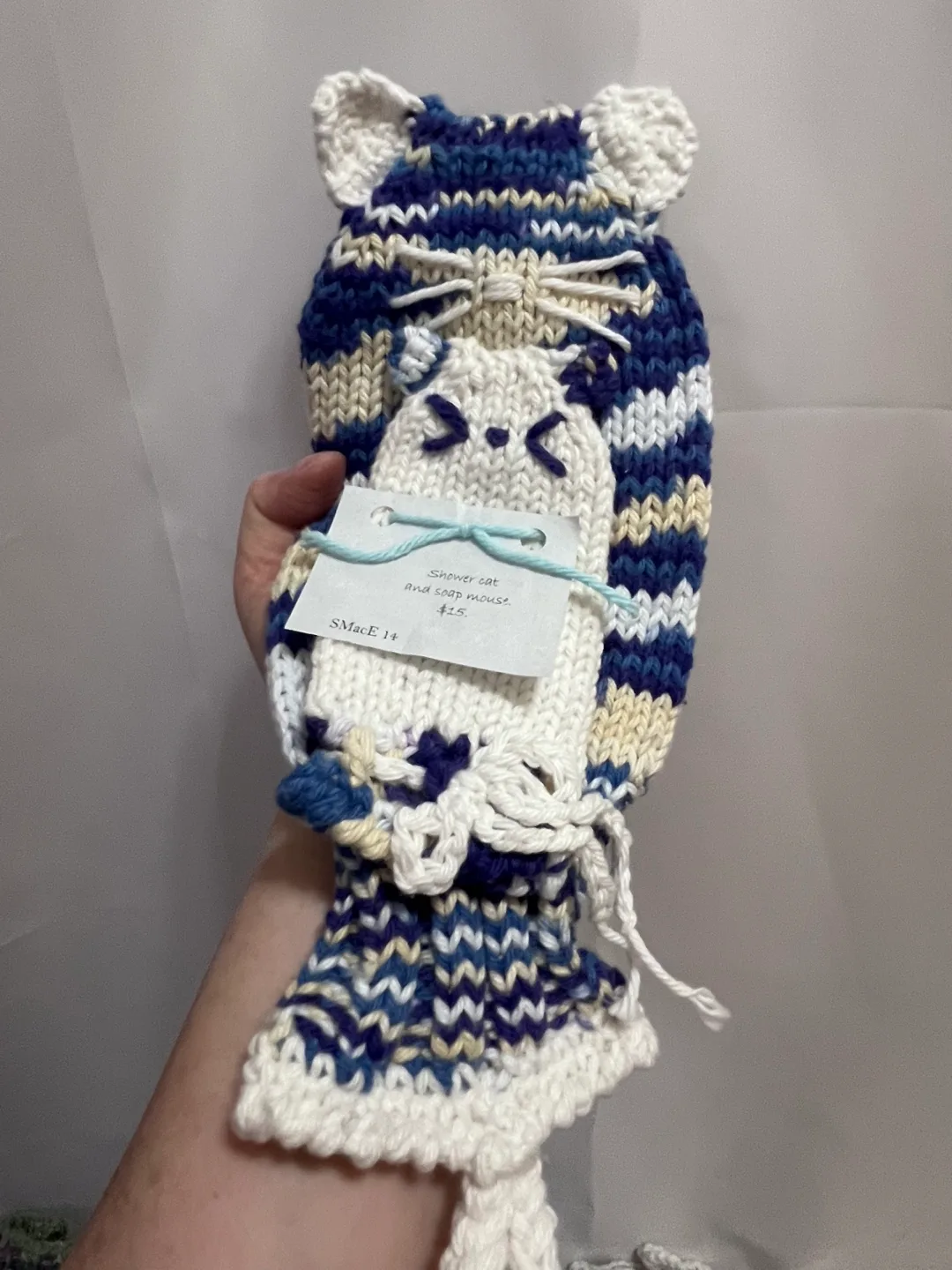 Hand-Made Shower Mitt & Soap Bag Sets image indicator(3)