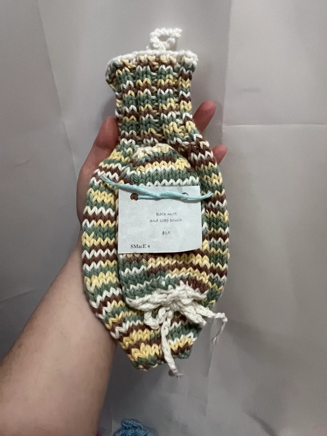 Hand-Made Shower Mitt & Soap Bag Sets image indicator(8)