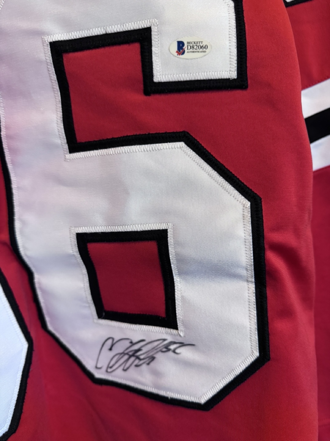 Signed Gustavsson #56 Chicago Blackhawks Jersey - photo 2