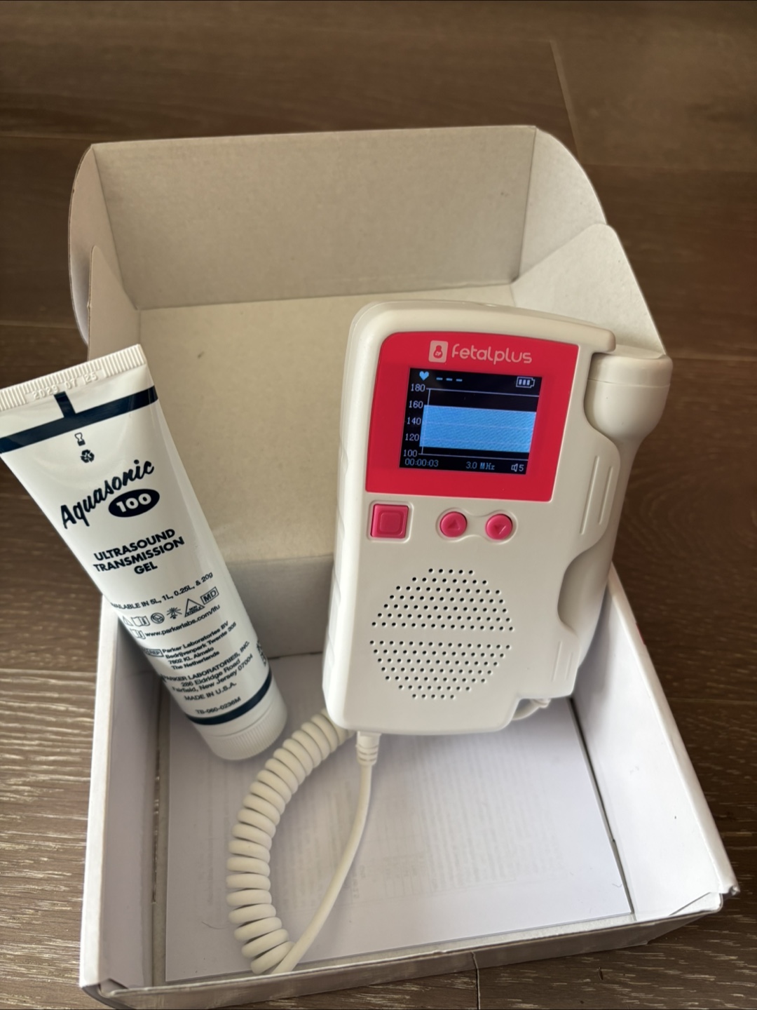 FetalPlus Home Fetal Doppler with Ultrasound Gel - photo 2