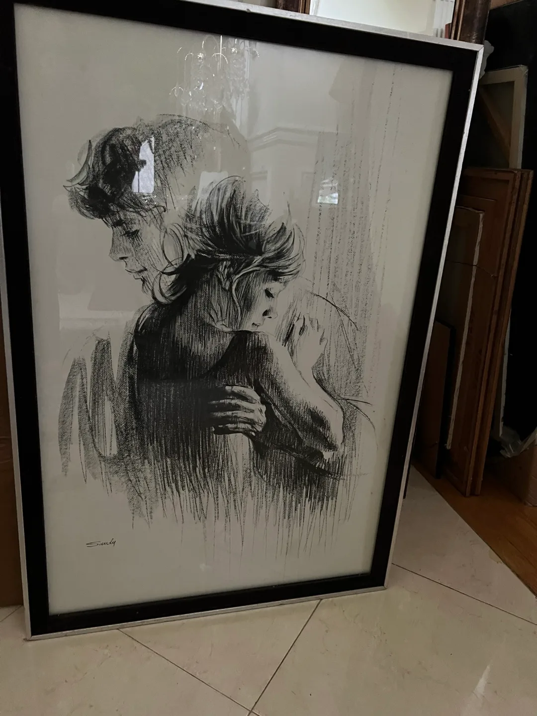 Elegant Crystal Chandelier & Matching Ceiling Medallion image indicator(6)