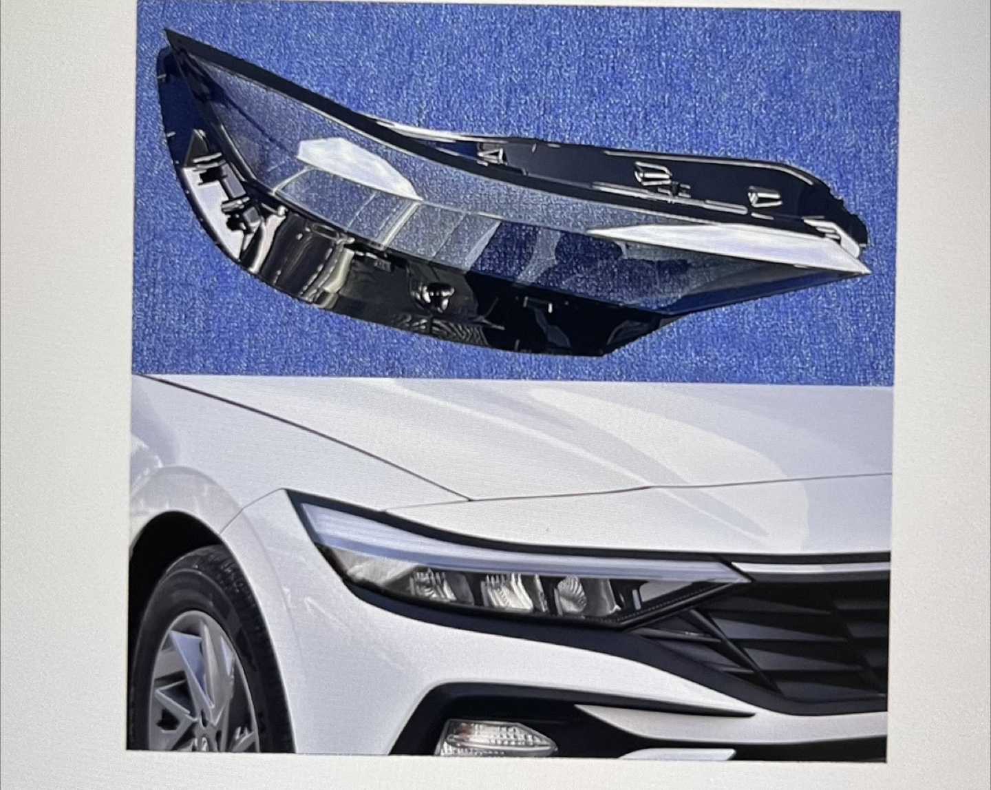 Headlight shell for elantra 2023 - photo 3