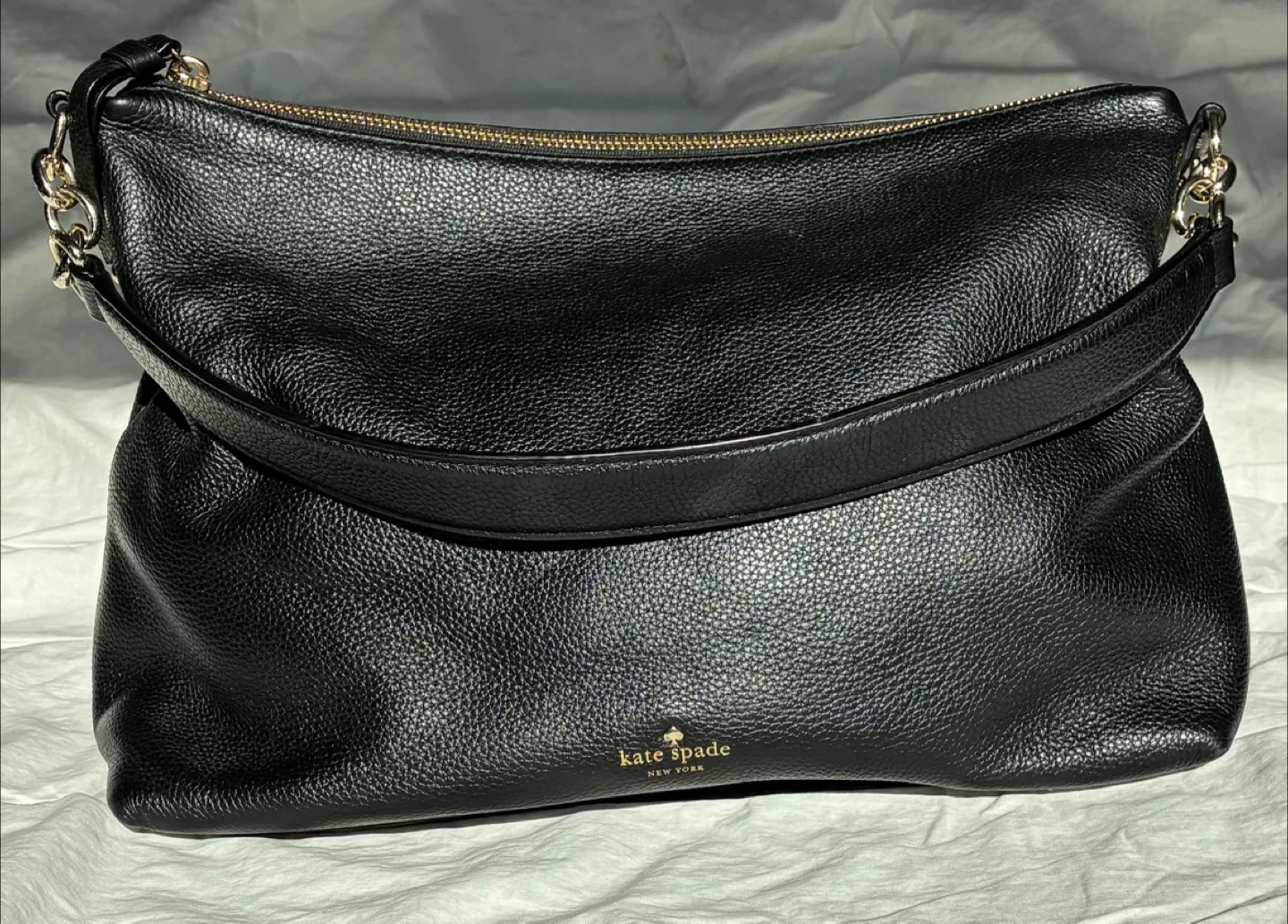 Kate Spade Black Leather Shoulder Bag thumbnail