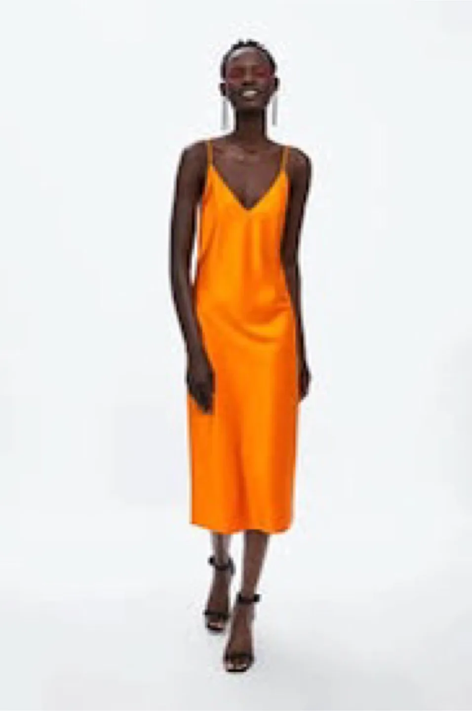 Zara Satin Slip Dress S thumbnail