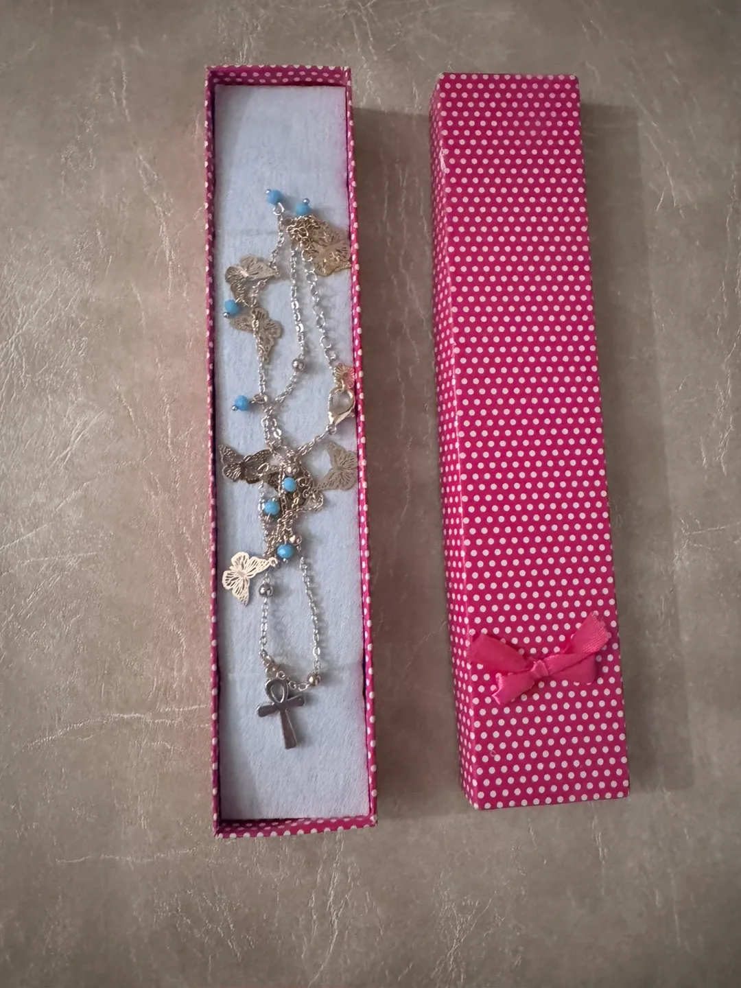 Dainty Butterfly Anklet thumbnail