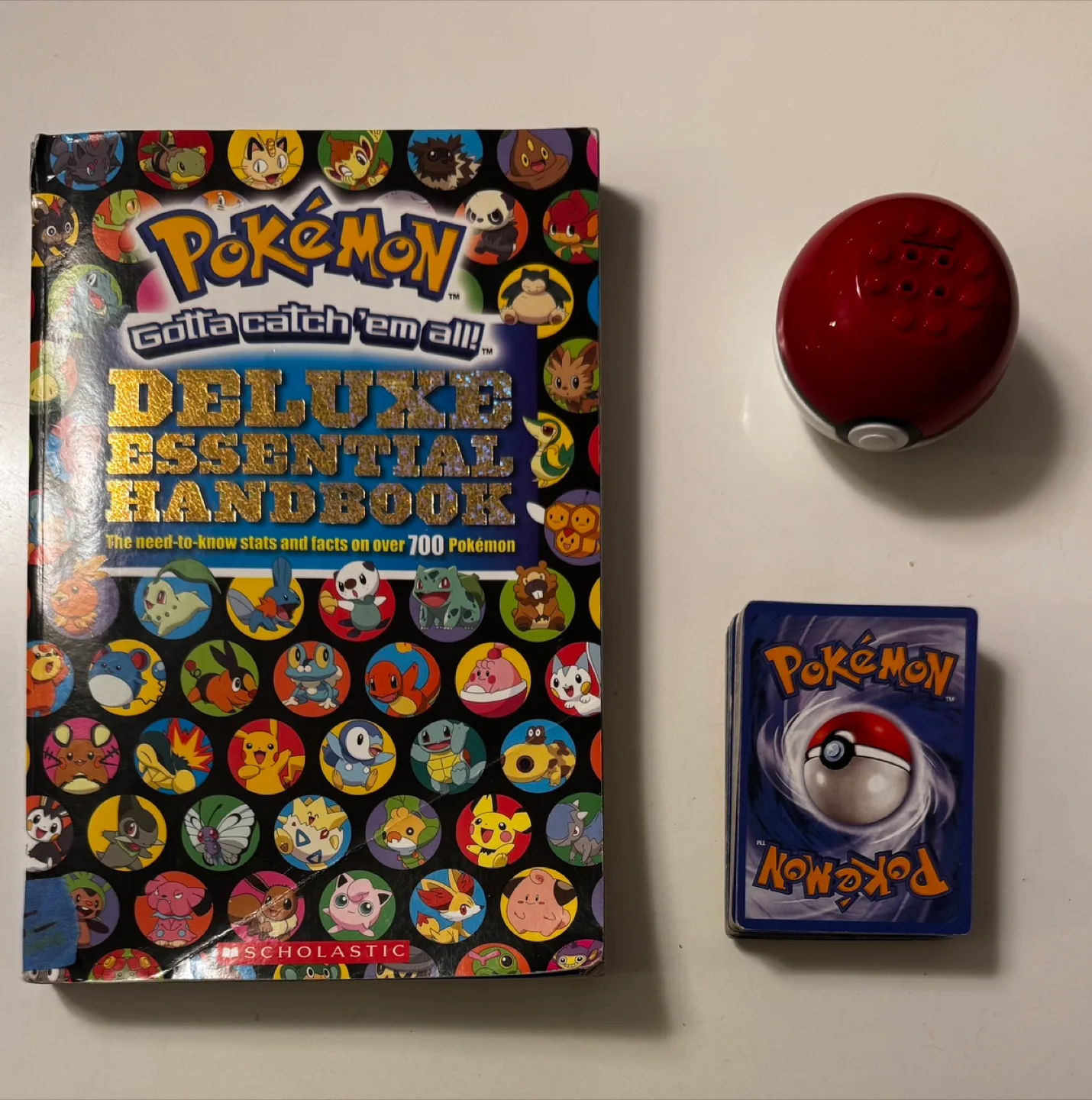 Pokemon Handbook, Pokeball Toy, & Pokemon Cards thumbnail