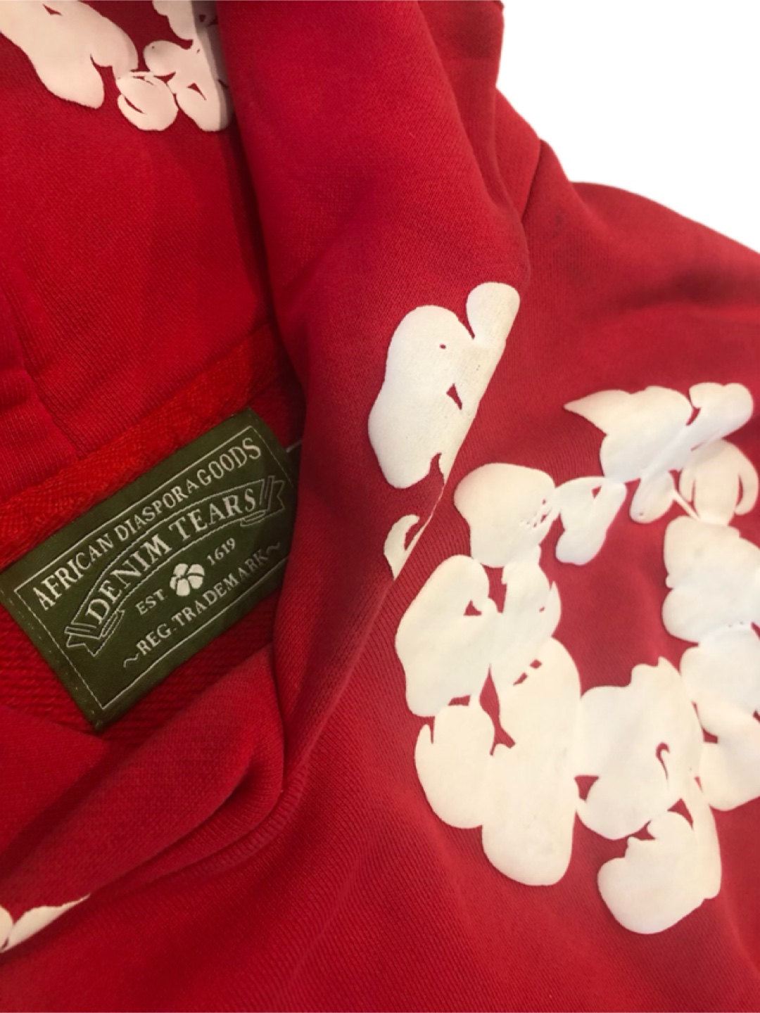 Denim Tears Red Flower Hoodie - photo 2