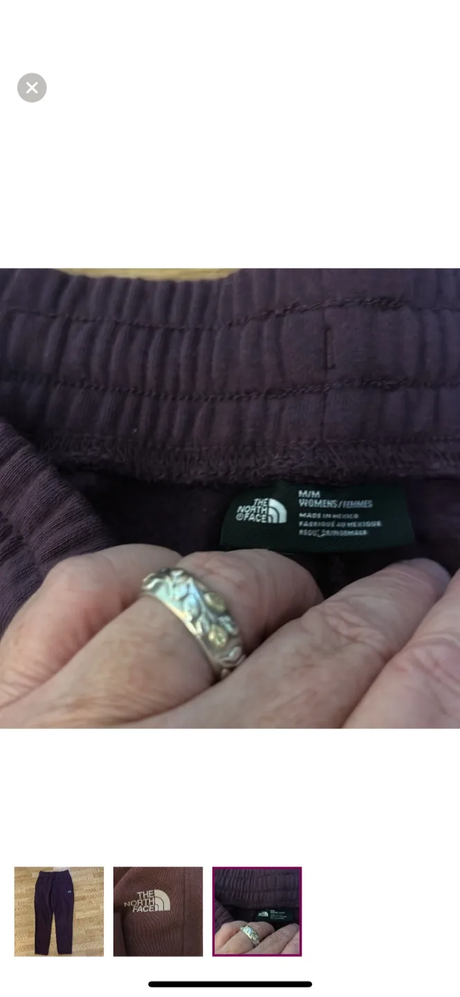 The North Face Women's Burgundy Fleece Joggers image indicator(3)