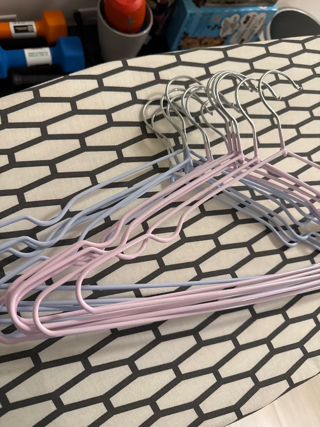 Pastel Pink and Lavender Clothes Hangers thumbnail