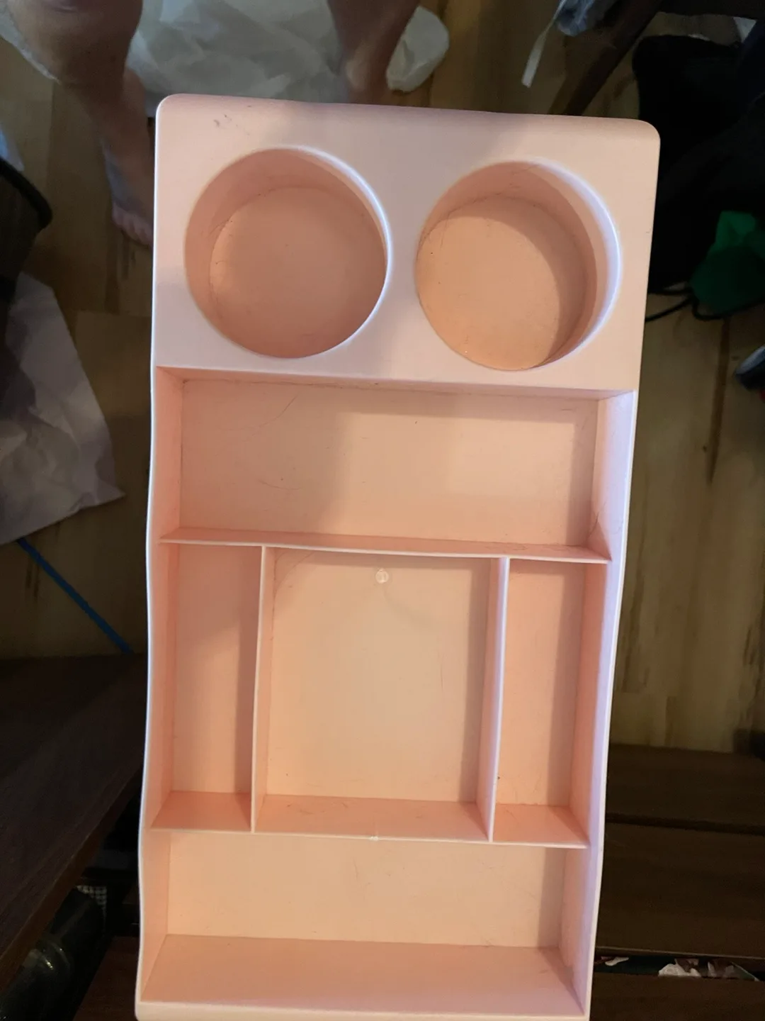 Pink 4-Tier Rolling Storage Cart Organizer image indicator(3)