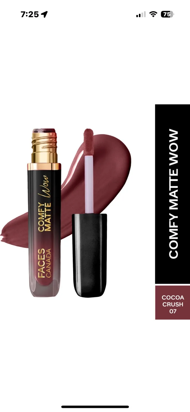 FACES Canada Comfy Matte Wow Lip Cream - Cocoa Crush 07 thumbnail