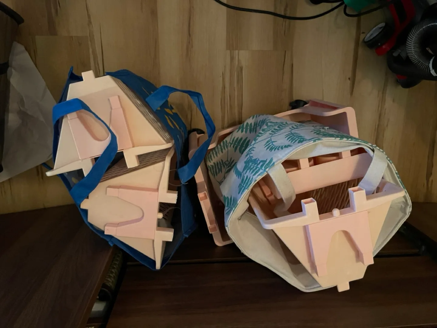 Pink 4-Tier Rolling Storage Cart Organizer image indicator(4)