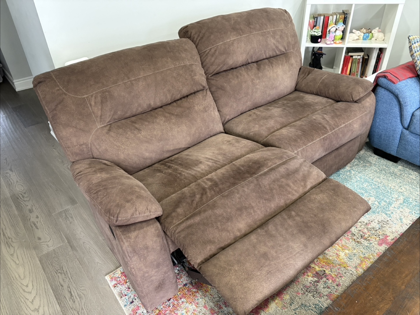Brown Reclining Sofa - photo 3