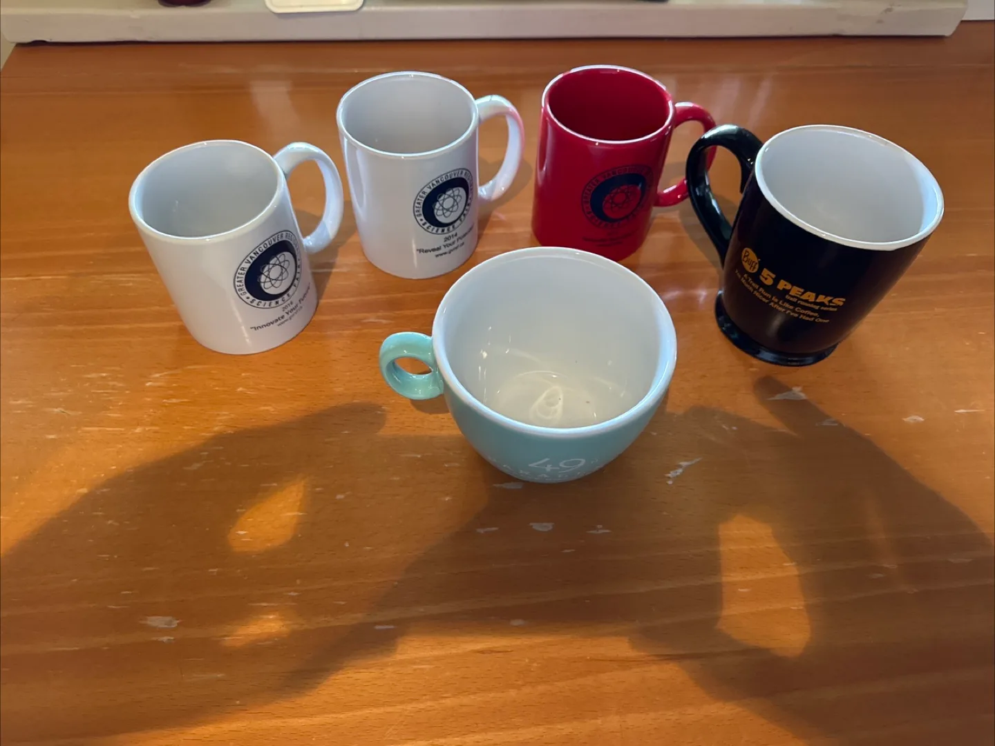 Set of five mugs thumbnail