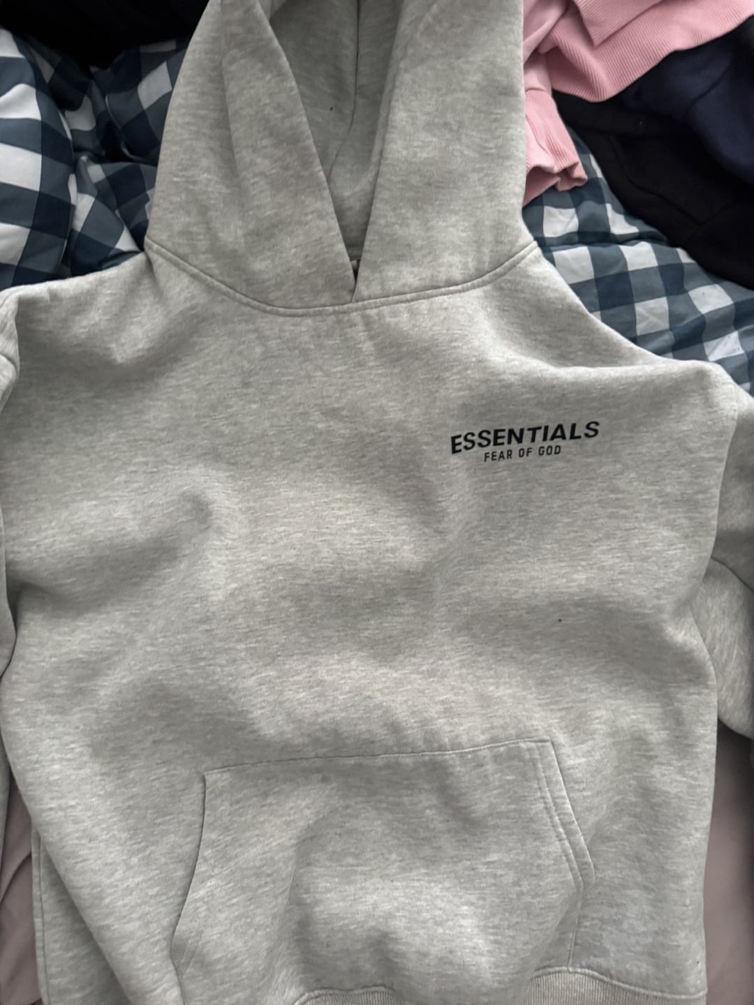 Fear of God Essentials Grey Hoodie Size Small