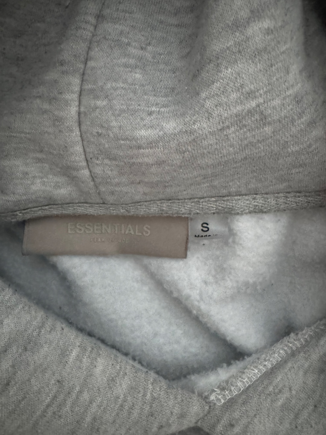 Fear of God Essentials Grey Hoodie Size Small - photo 4