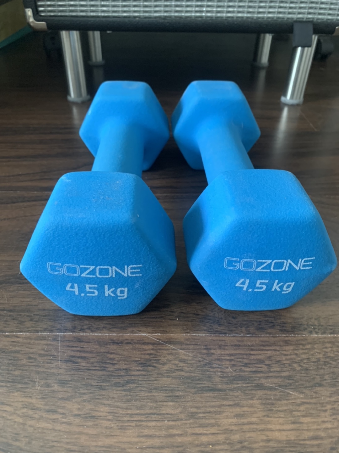 Pair of 4.5kg Gozone Dumbbells