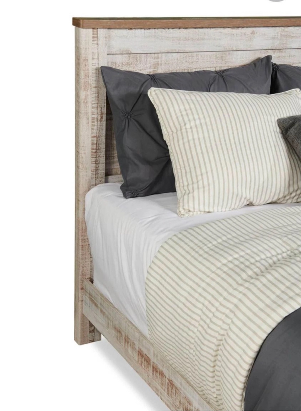 Queen size bed frame with box spring mattress for sale. - photo 3