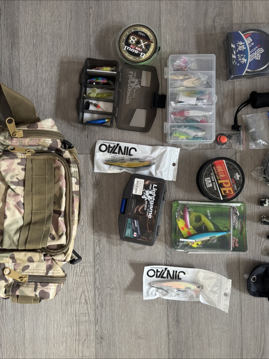 Fishing Tackle Bundle - Lures, Line, Tools & Bag - photo 2
