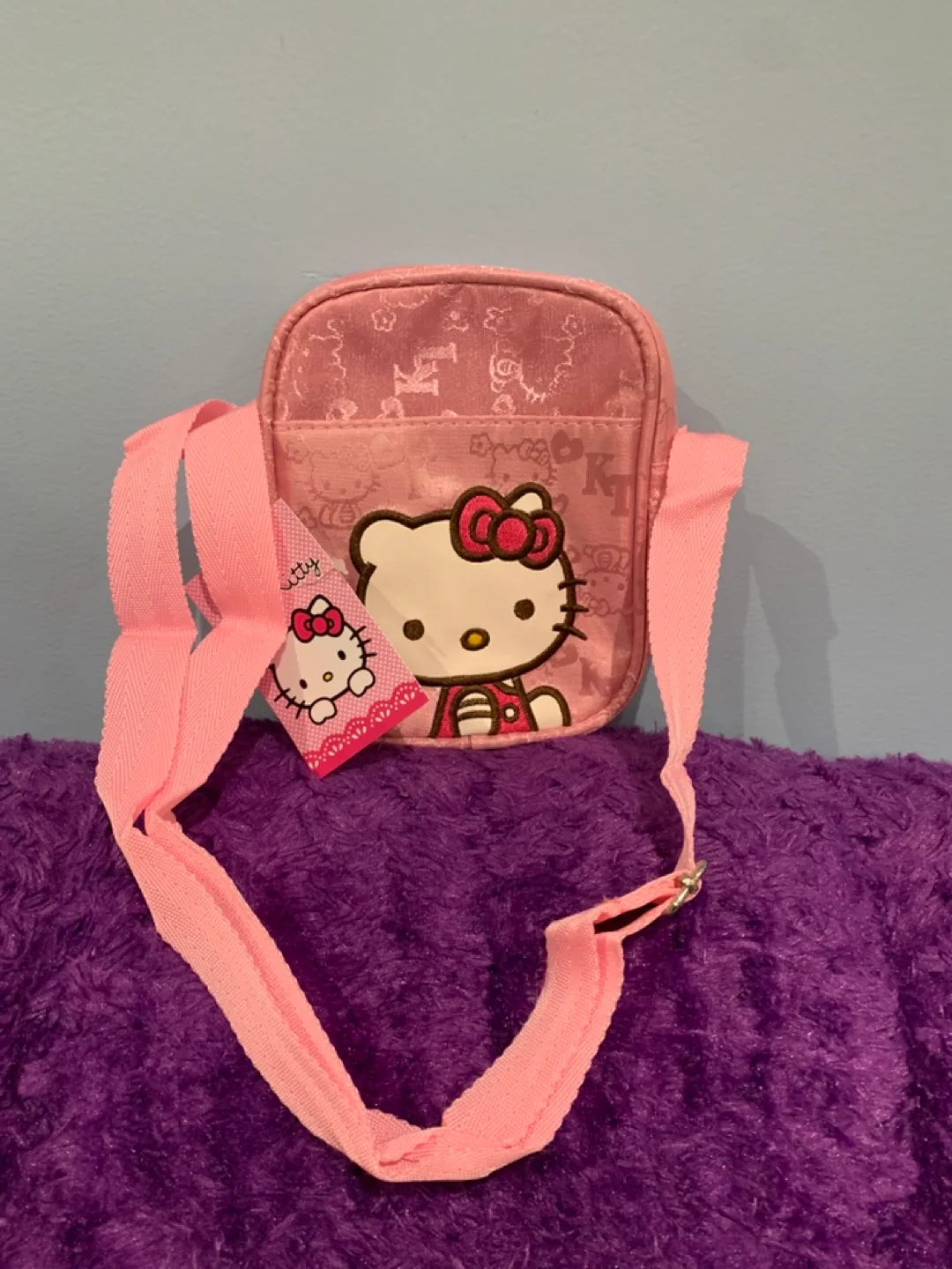 Hello Kitty Pink Crossbody Shoulder Bag Purse thumbnail
