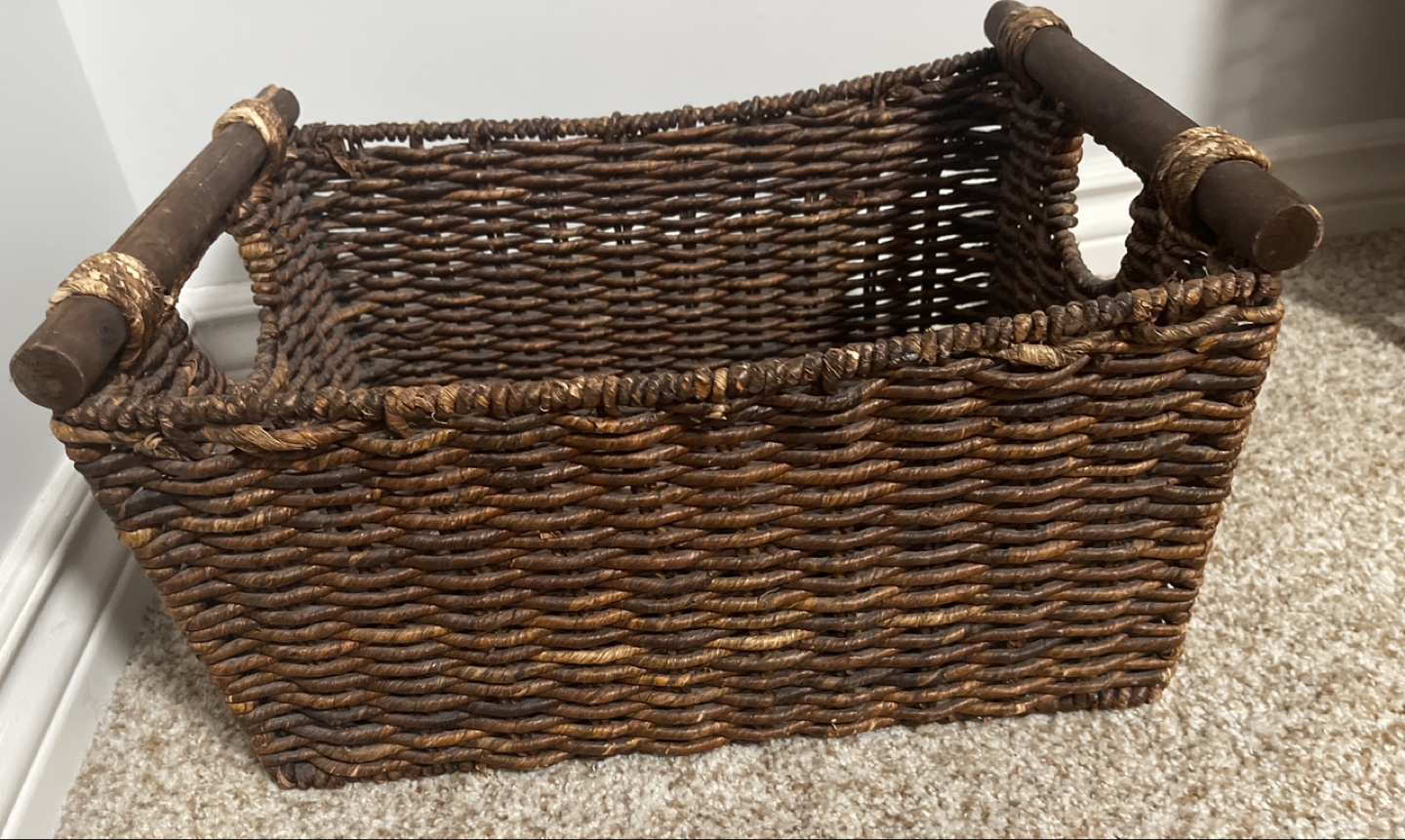 Three Brown Storage Baskets - photo 4