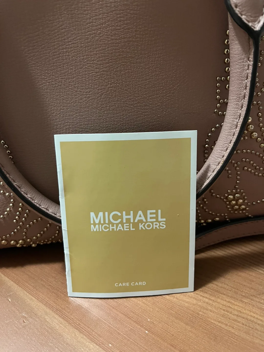 Michael Kors Pink Studded Handbag image indicator(3)