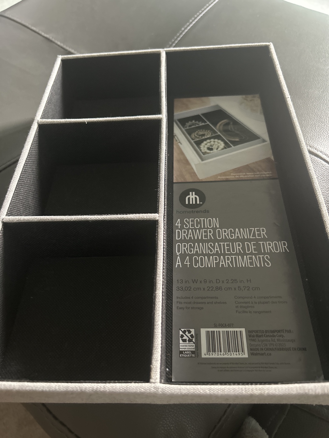 Hometrends 4 Section Drawer Organizer