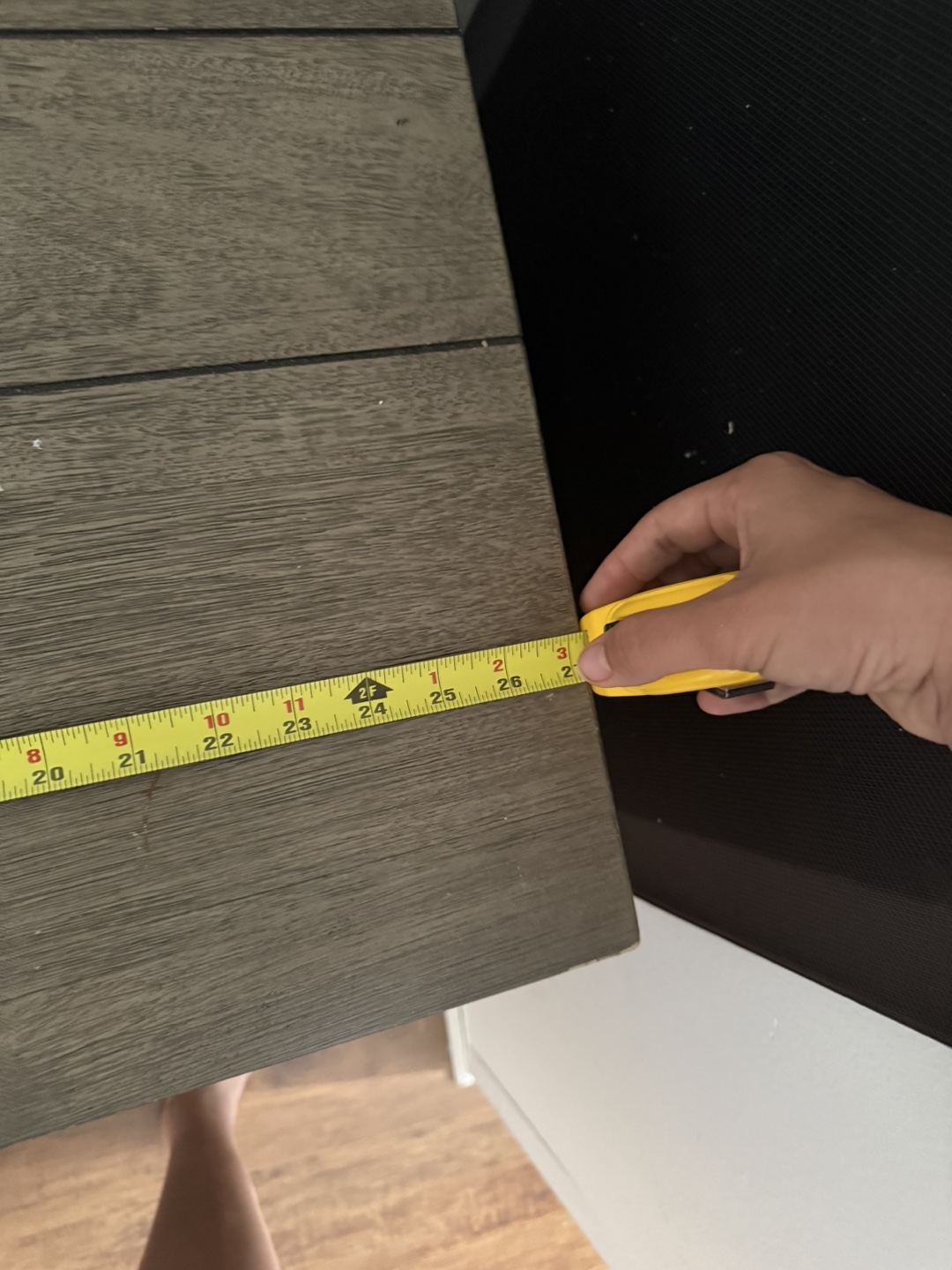 Gray Two-Drawer Nightstand - photo 3