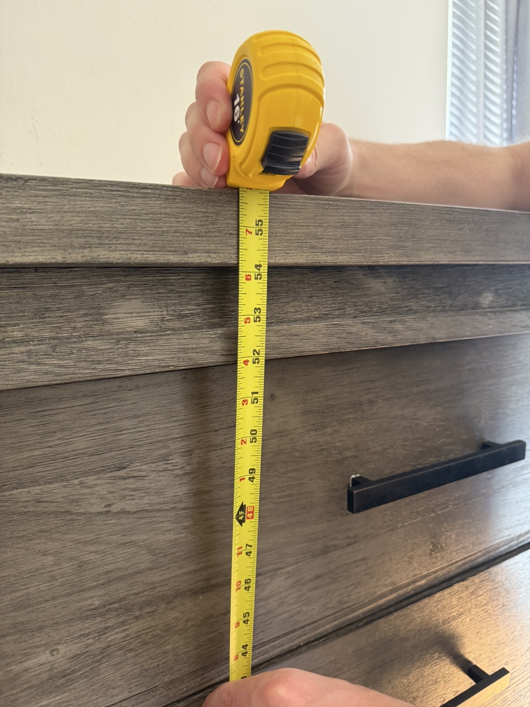Five-Drawer Dresser - Gray Wood - photo 4