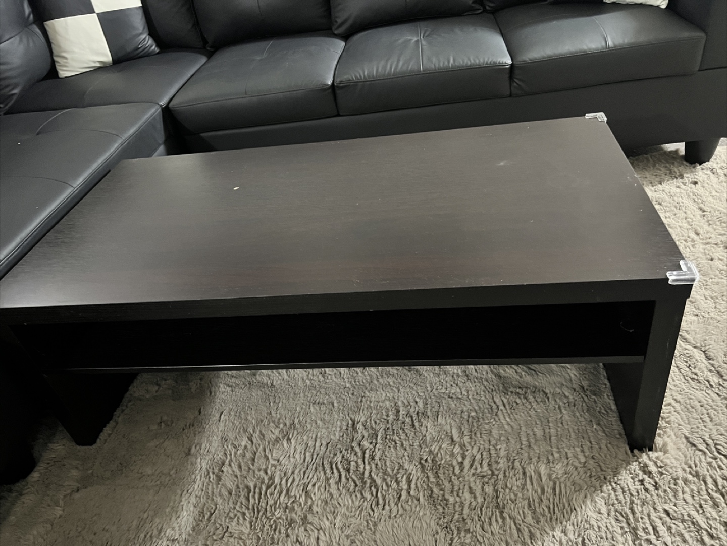 Dark Brown Coffee Table - photo 2