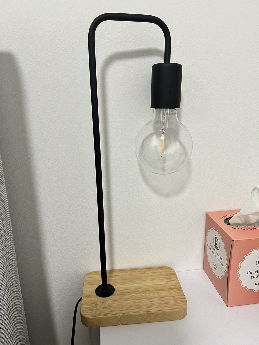 Modern Desk Lamp (Black/Bamboo) - photo 3
