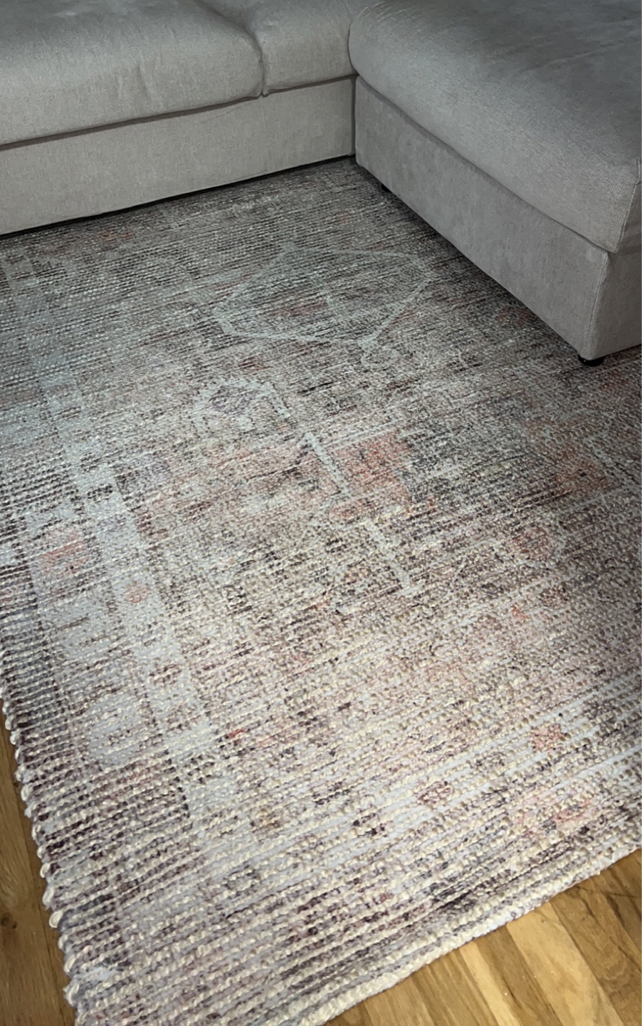 West Elm Zahari Rug (Beige/Pink)