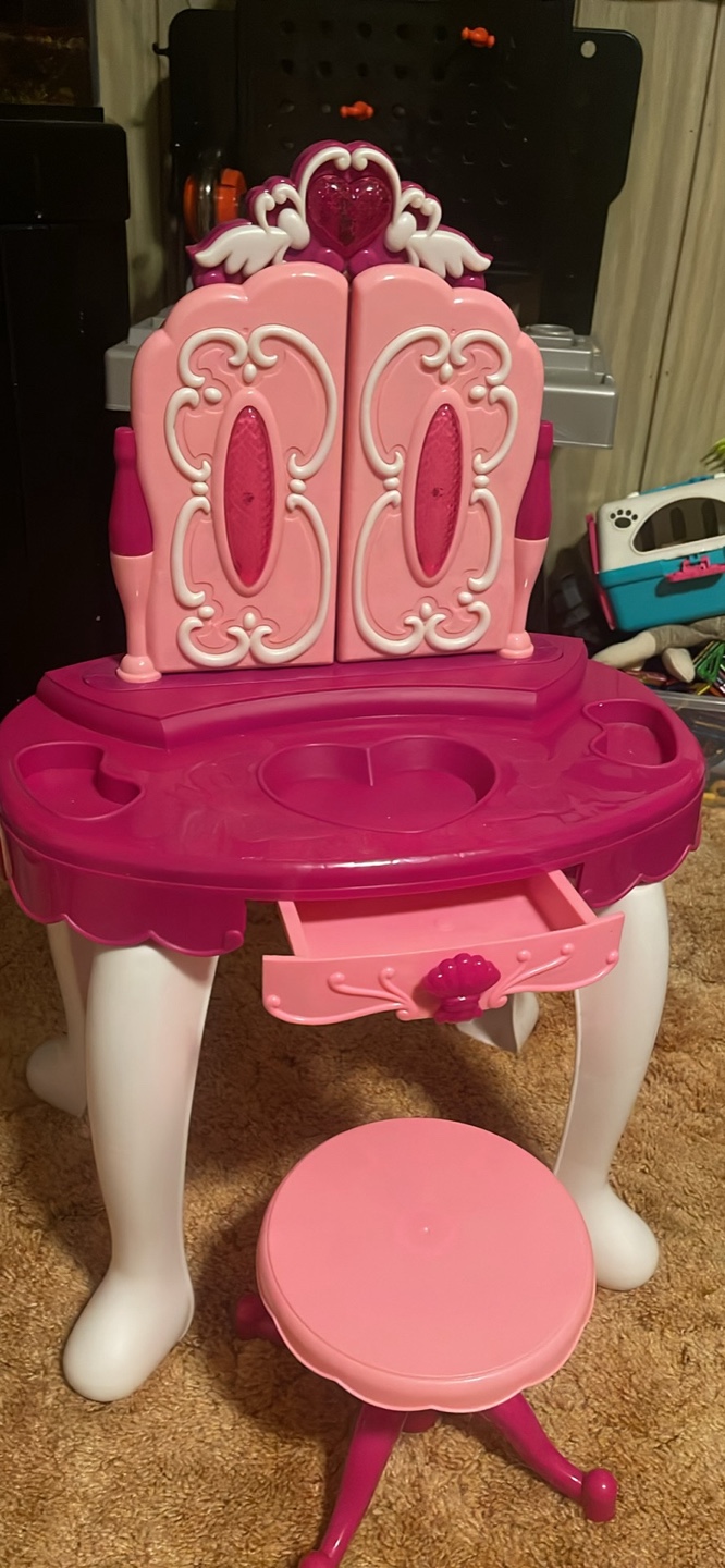 Kids Vanity Set with Lights and Stool - photo 2