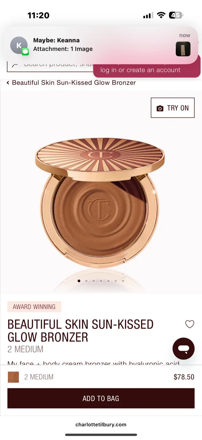 Charlotte Tilbury Beautiful Skin Sun-Kissed Glow Bronzer thumbnail