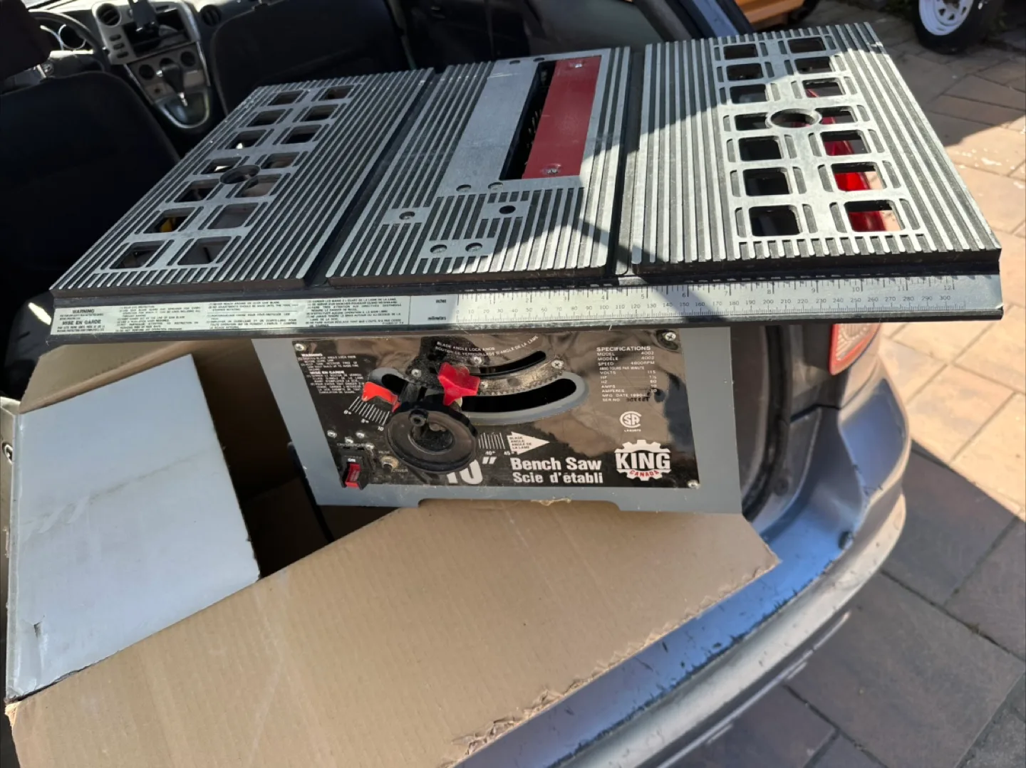 King Canada 10" Benchtop Table Saw thumbnail