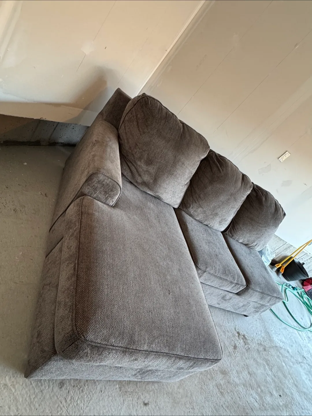Grey Sectional Sofa (used). thumbnail