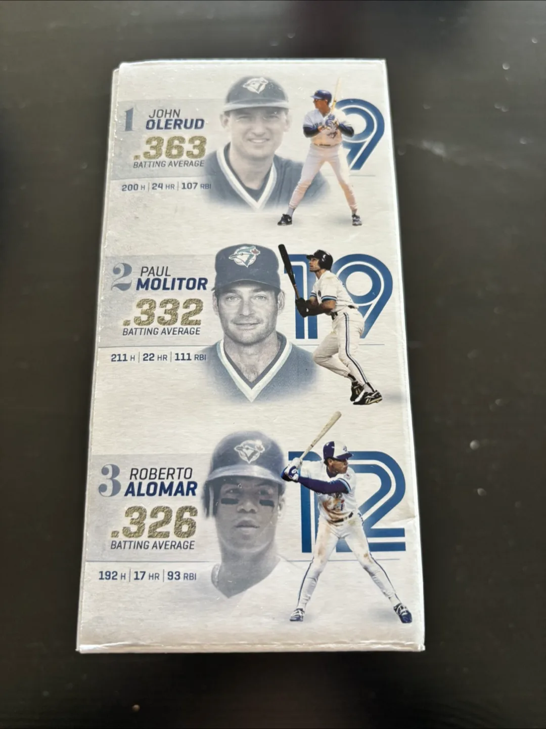 1993 TO Blue Jays bobblehead- Alomar, Molitor, Olerud image indicator(4)