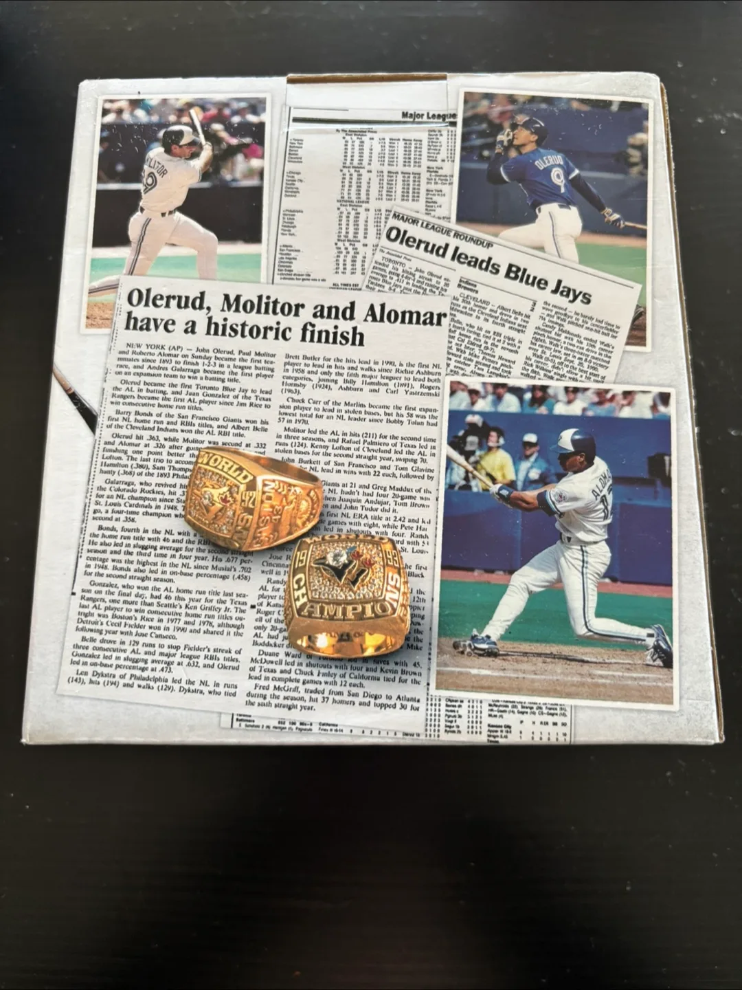 1993 TO Blue Jays bobblehead- Alomar, Molitor, Olerud image indicator(3)