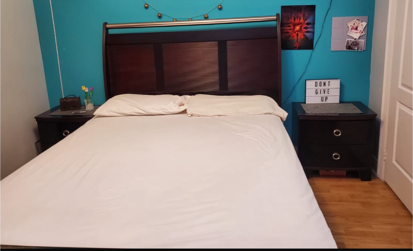 Dark brown bedroom set