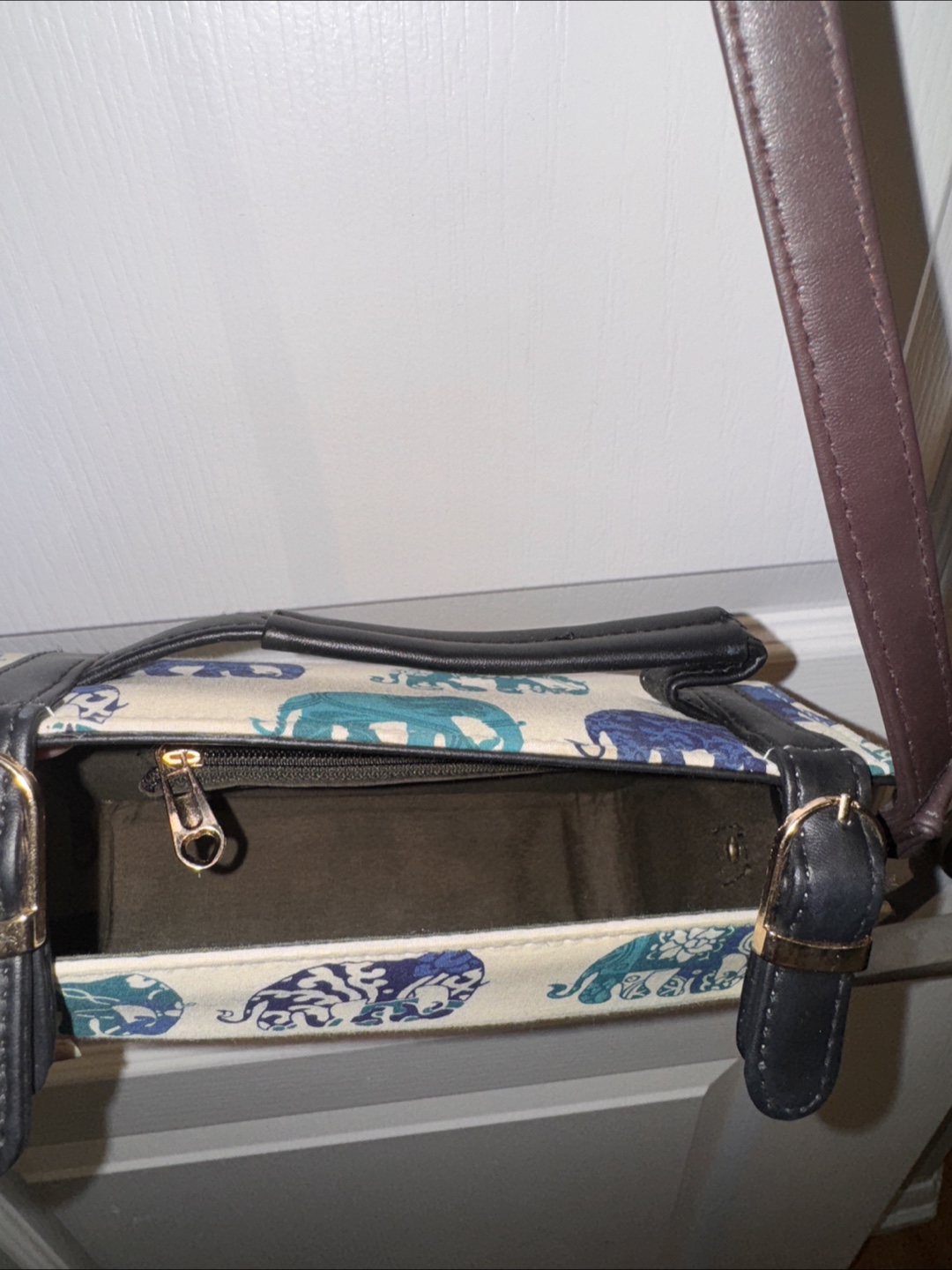 Elephant Print Crossbody Bag - photo 2